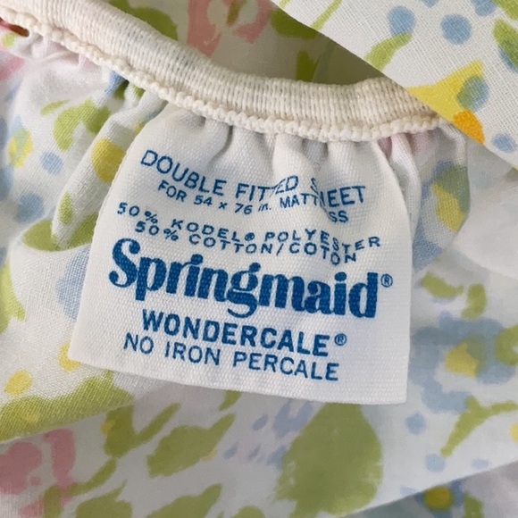 🌼 Springmaid Happy Morning full/double sheet set. Vintage. - Picture 11 of 13